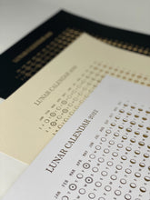 Load image into Gallery viewer, Lunar Calendar Print 2023 A3 Black Gold Foil