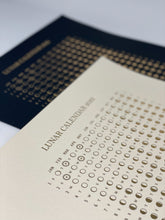 Load image into Gallery viewer, Lunar Calendar Print 2023 A3 Black Gold Foil